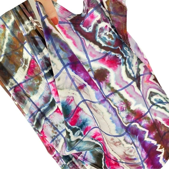 Rails Maxi Dress Womens Small Geode Tie Dye Alison Dress Sundress Handmade Brown - Picture 7 of 16